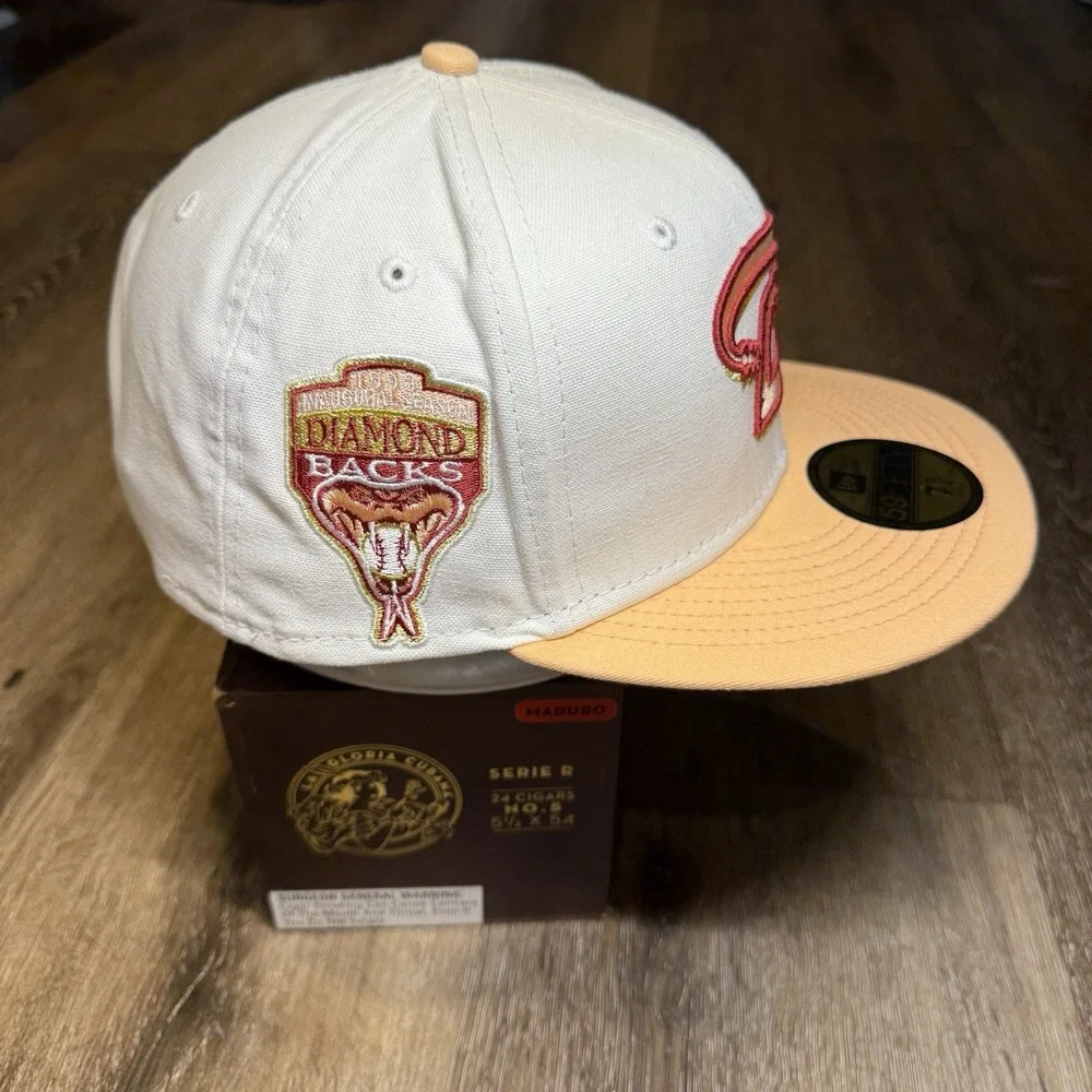 Hat Club Arizona Diamondbacks New Era‎ Cap 7 3/4 Pink Rose Gold Velvet 59Fifty